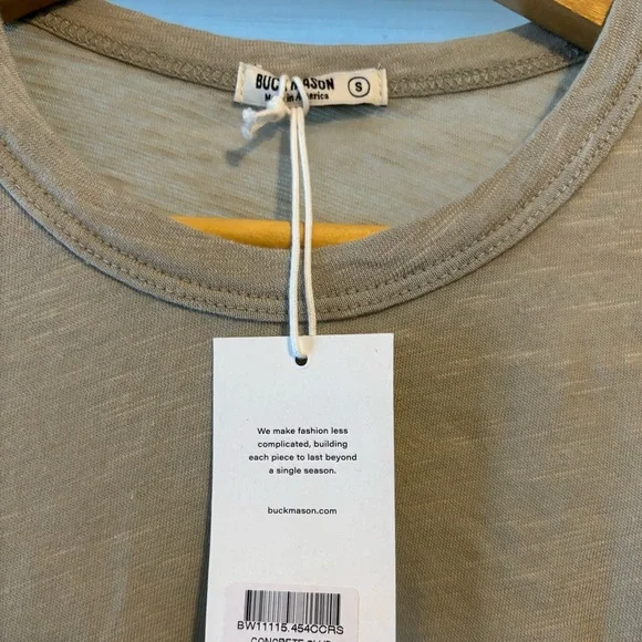 Buck Mason super soft light gray tee (nwot) - Picture 3 of 3